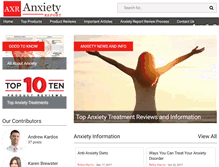 Tablet Screenshot of anxietyreport.org